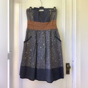 Strapless Rina Dhaka Dress